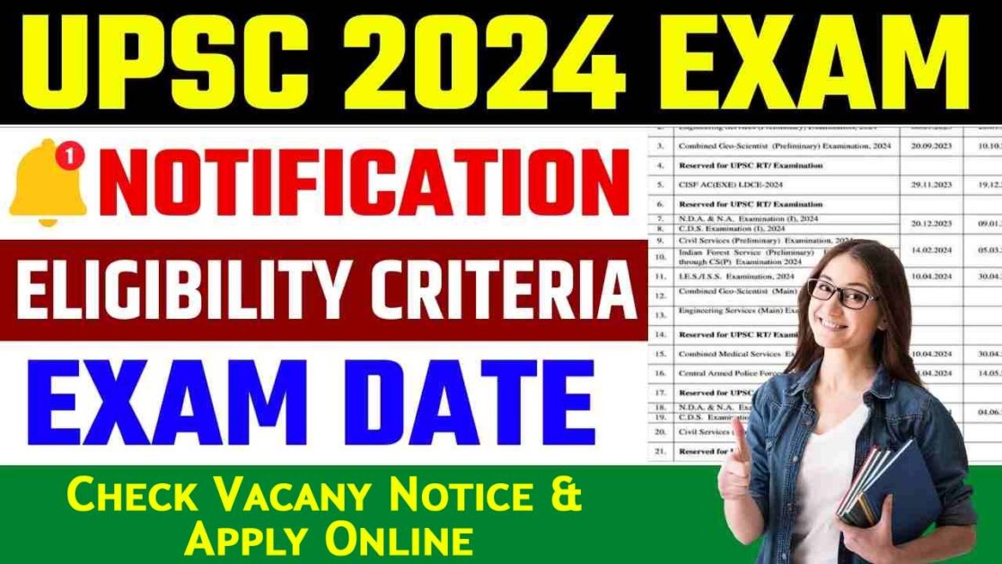 The Union Public Service Commission (UPSC) has officially announced the notification for the Civil Services Examination (CSE) for the year 2024