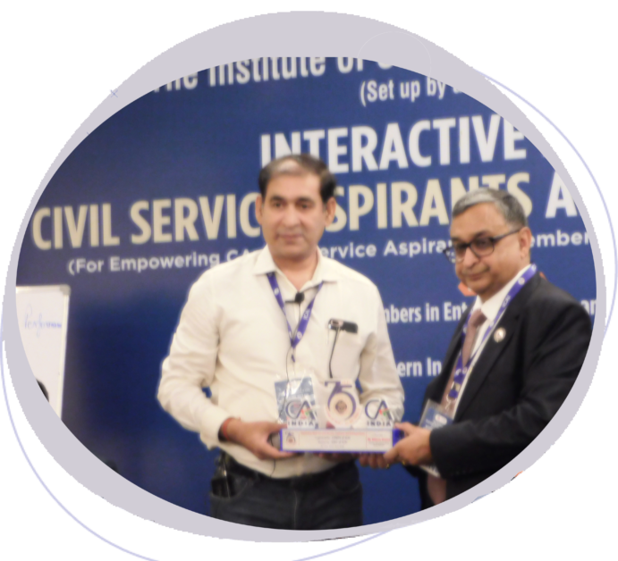 Bibhash Sharma Director Elite IAS is being Awarded