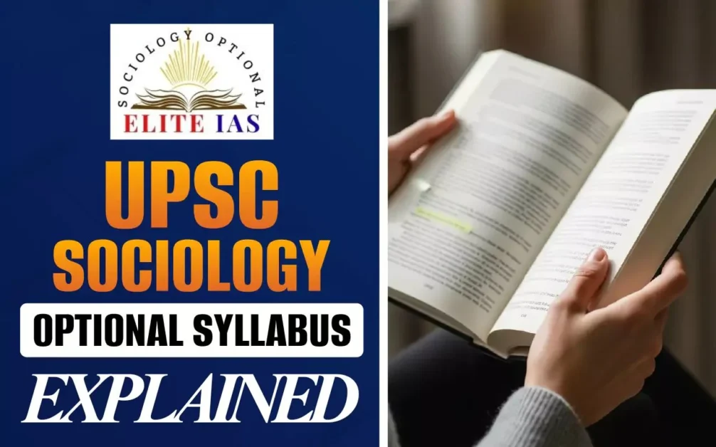 UPSC Sociology Optional syllabus explained by Bibhash Sharma