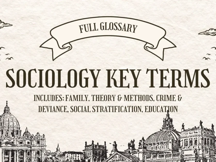 Sociology glossary of key terms for UPSC Sociology Optional preparation