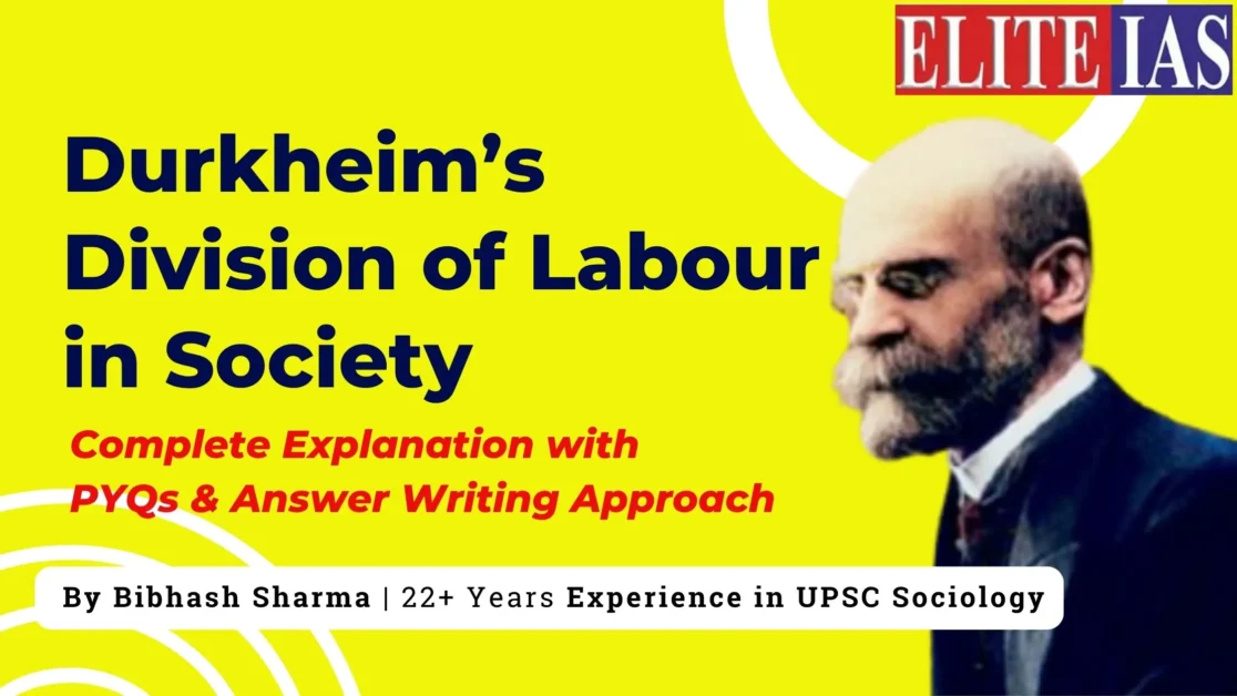 Durkheim division of labour mechanical vs organic solidarity diagram
