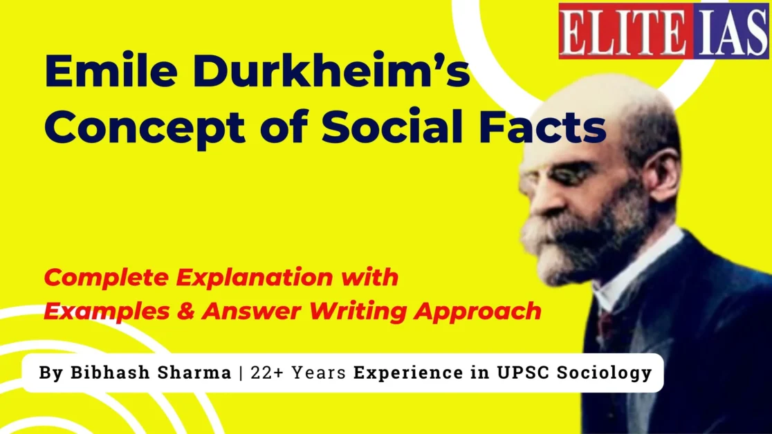 Emile Durkheim concept for social facts explained for UPSC sociology optional
