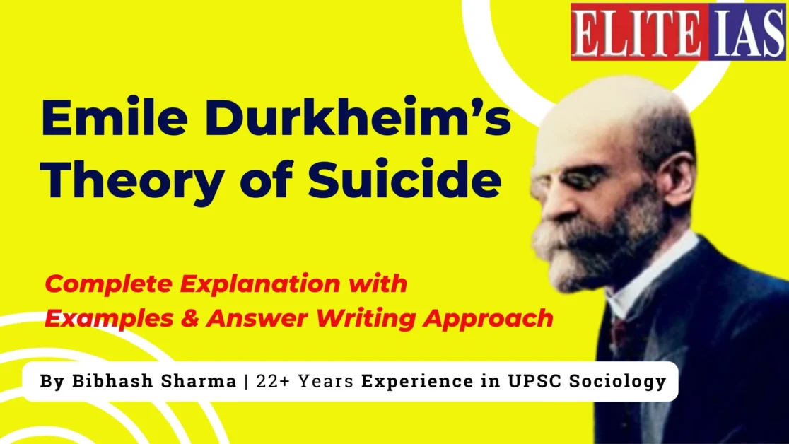 Emile Durkheim theory of suicide explained for UPSC Sociology Optional