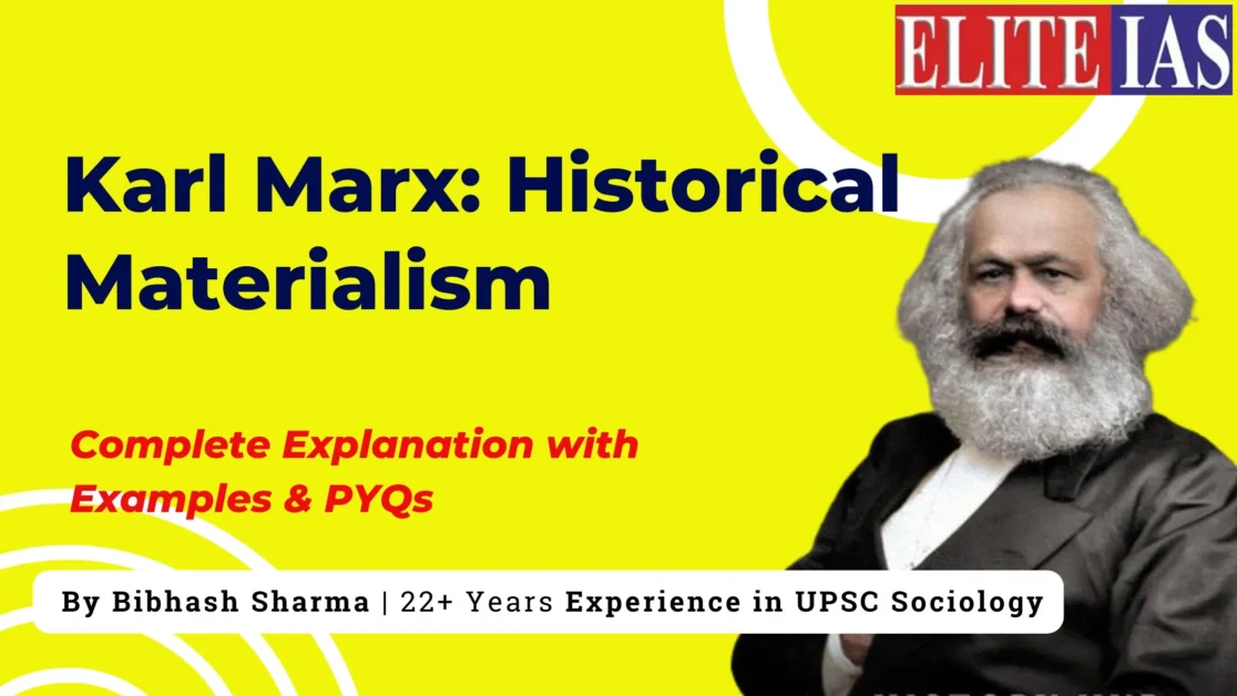 Kar Marx Historical Materialism explained for UPSC Sociology Optional