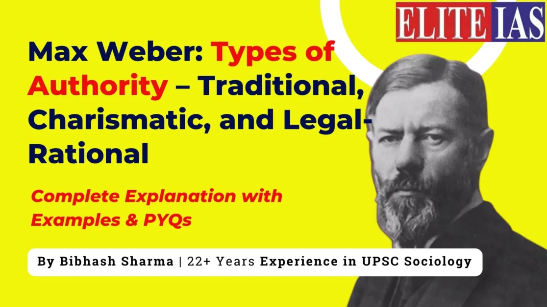 Max Weber Types of Authority explained for Sociology Optional UPSC Civil Services Exam