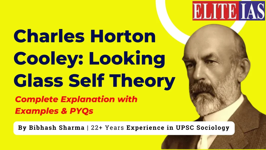 Charles Horton Cooley Looking Glass Self Theory explained for Sociology Optional UPSC Civil Services Exam