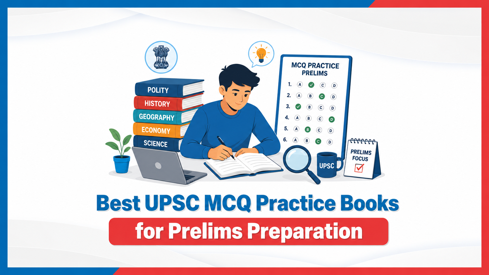 Best UPSC Prelims MCQ Books for Exam Preparation